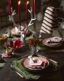 Folhagem Amerikan Servis-Amerikan Servis-Mariaida Home-Yeşil/Beyaz-NowShopFun