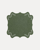 Folhagem Amerikan Servis-Amerikan Servis-Mariaida Home-Yeşil/Beyaz-NowShopFun