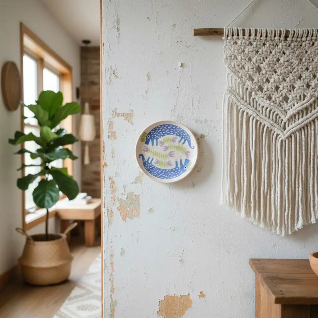 Folk Keçi Figürlü Seramik Tabak