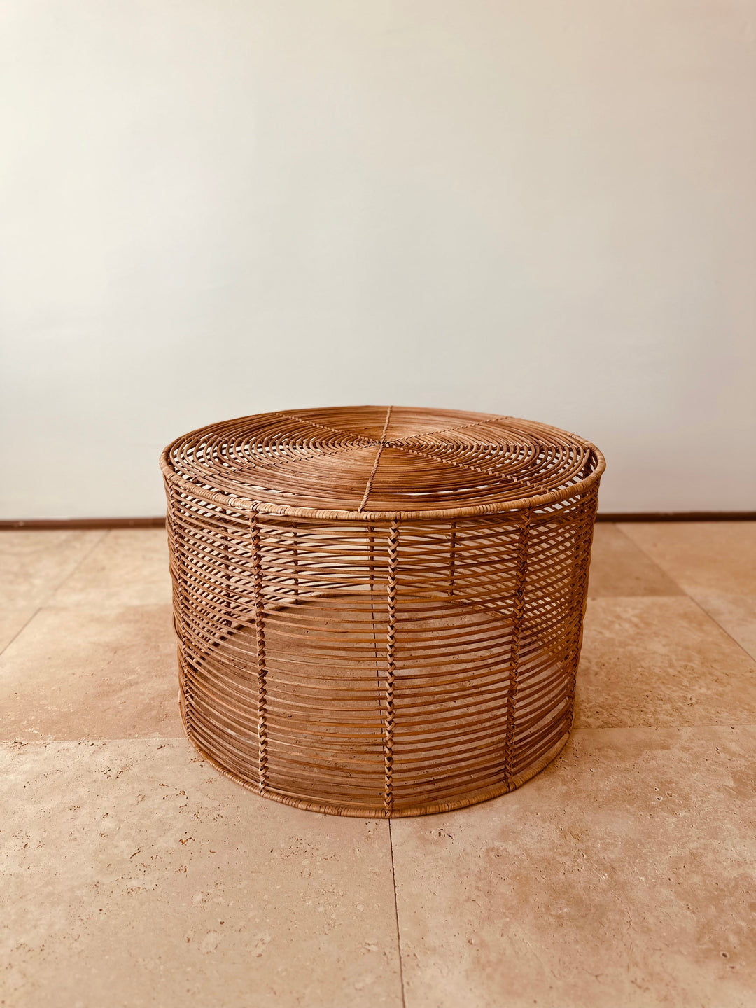 Folk Yuvarlak Rattan Sehpa-Sehpa-Lo-Fi House-Büyük-NowShopFun