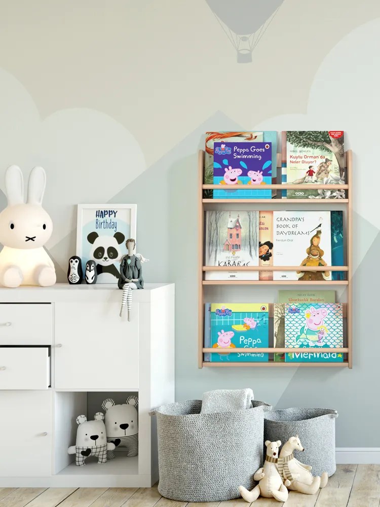 Fox 3'lü Duvar Rafı