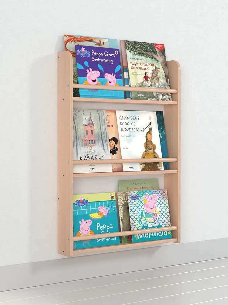 Fox 3'lü Duvar Rafı