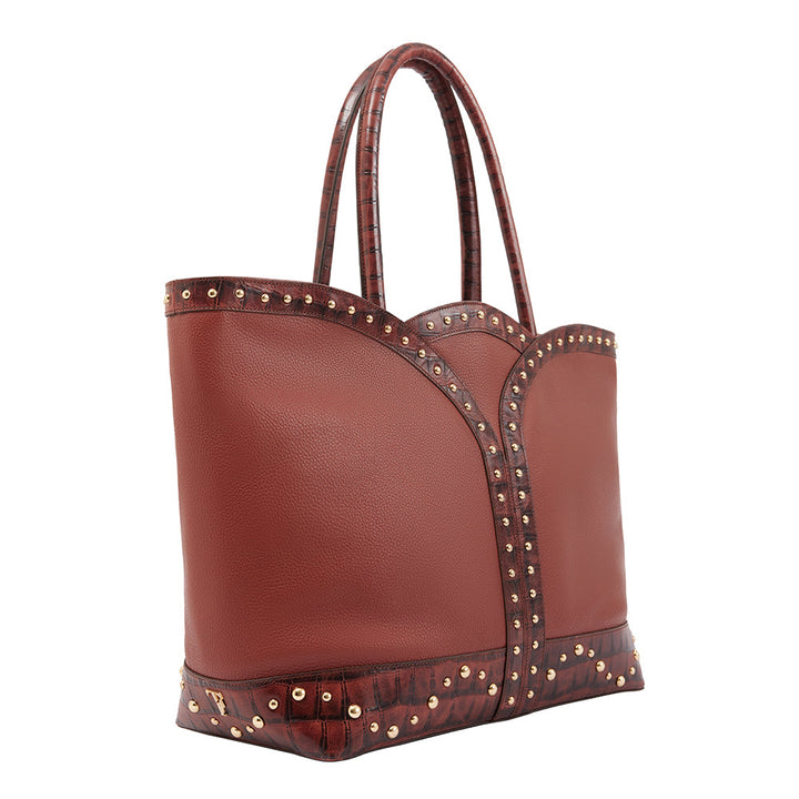 Francesca Carryall Elegance Omuz Çantası-Tara Folks-Krem Kumaş-NowShopFun