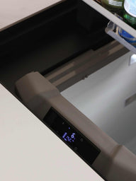 Freeze Mekanizmalı Yemek Masası | 230x105 Cm Porselen Tabla Gizli Bar Bölmeli Lüks Masa