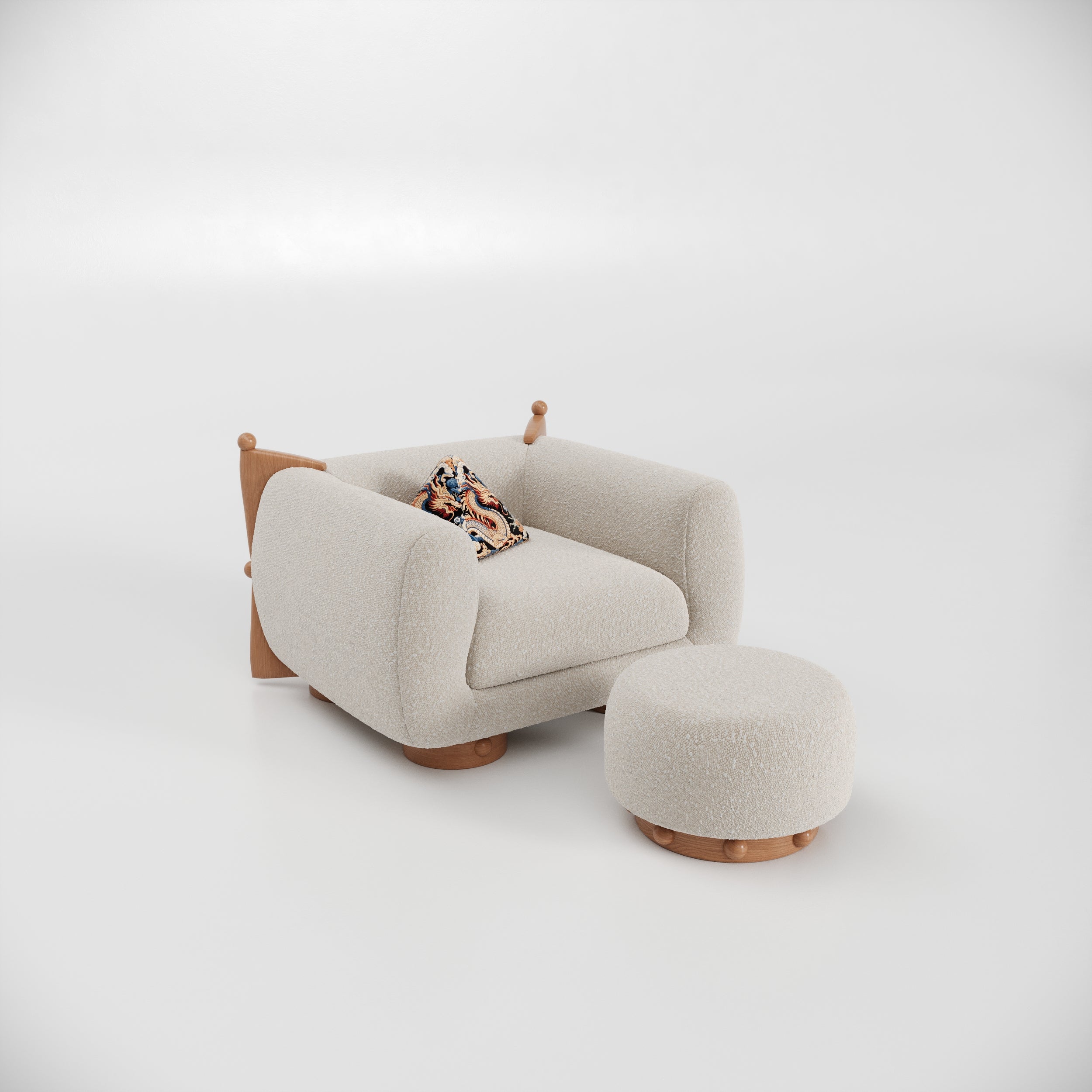 French Kiss Puf-Puf-Huba Concept-Beyaz-NowShopFun