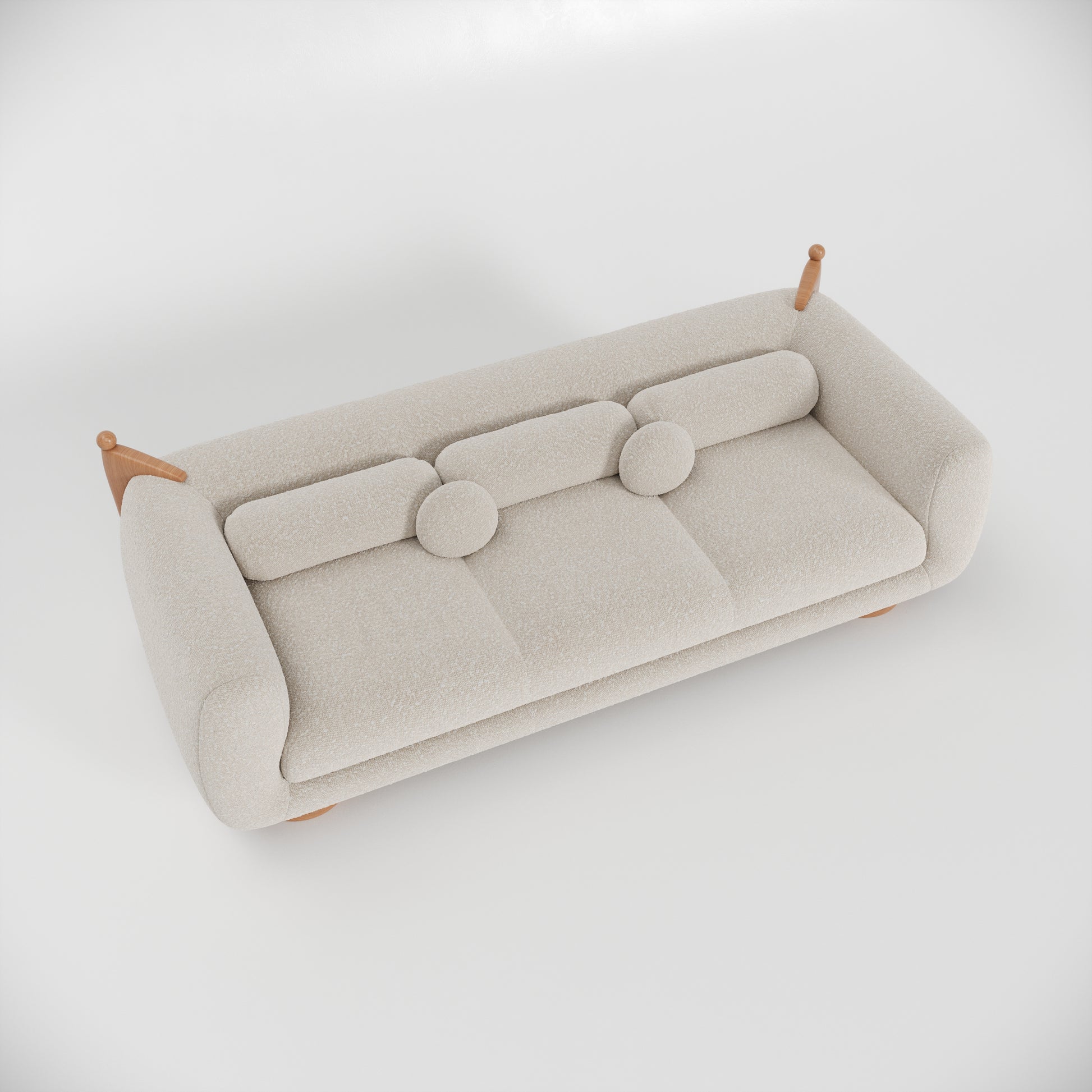 French Kiss Üçlü Koltuk-Koltuk-Huba Concept-Beyaz-NowShopFun