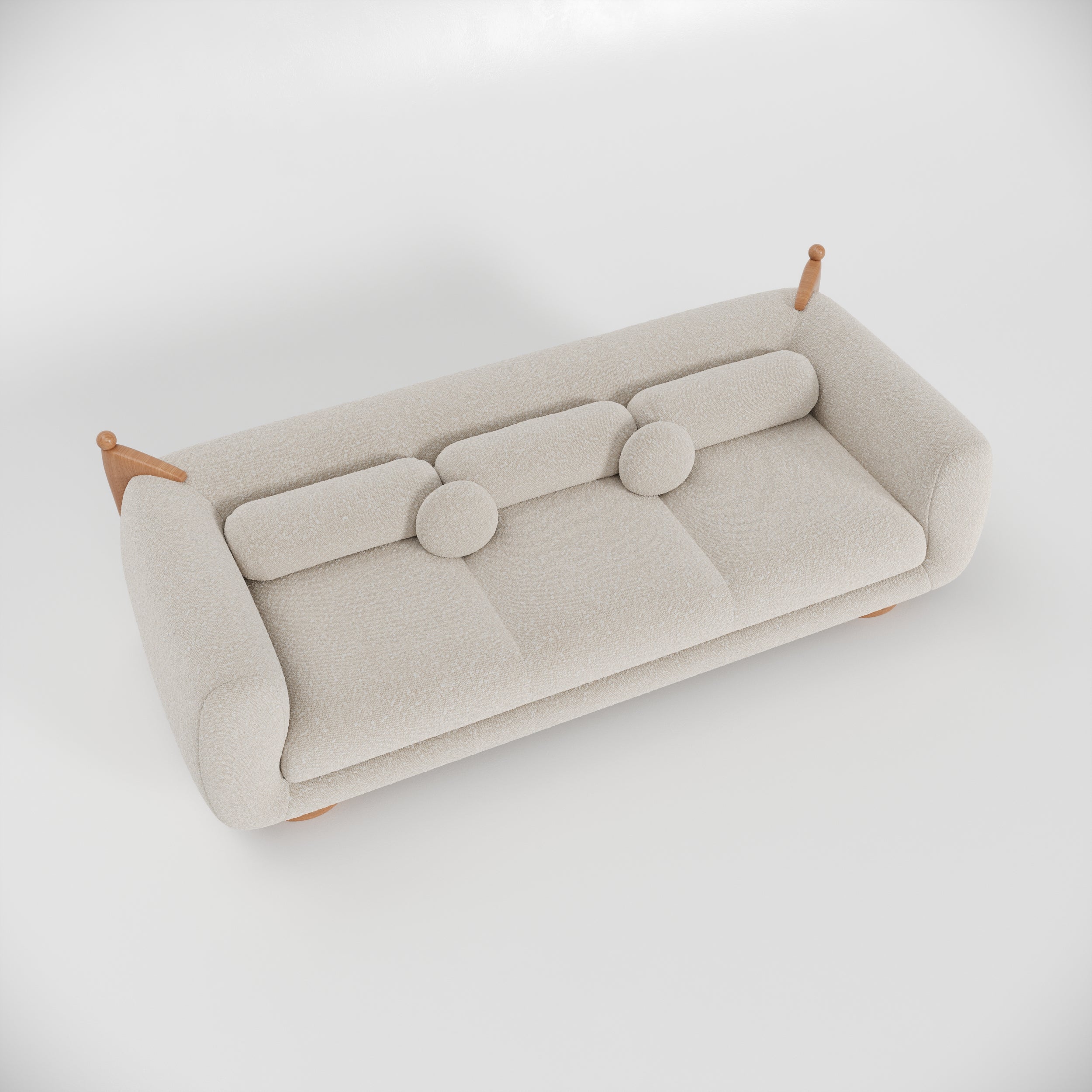 French Kiss Üçlü Koltuk-Koltuk-Huba Concept-Beyaz-NowShopFun