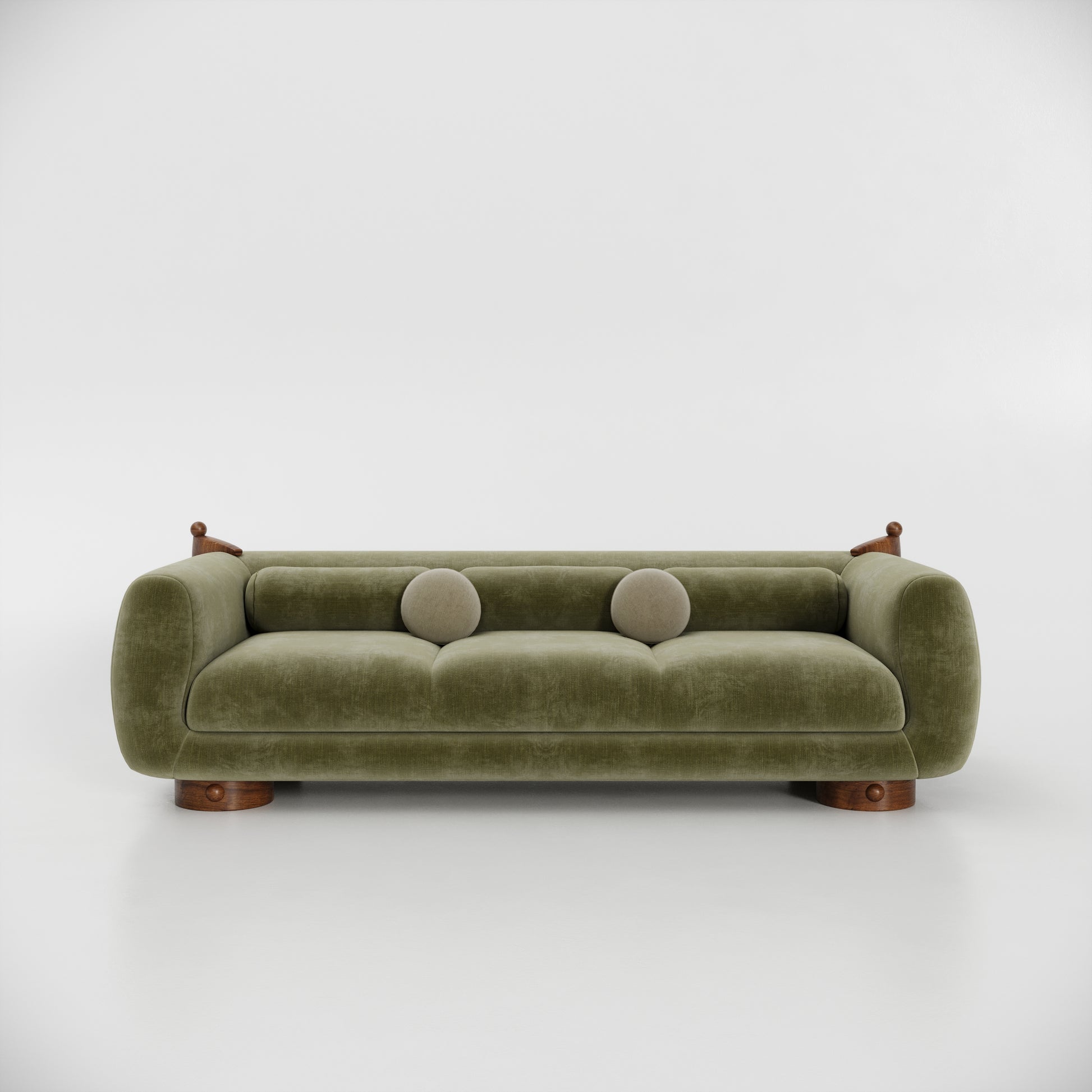 French Kiss Üçlü Koltuk-Koltuk-Huba Concept-Koyu Yeşil-NowShopFun