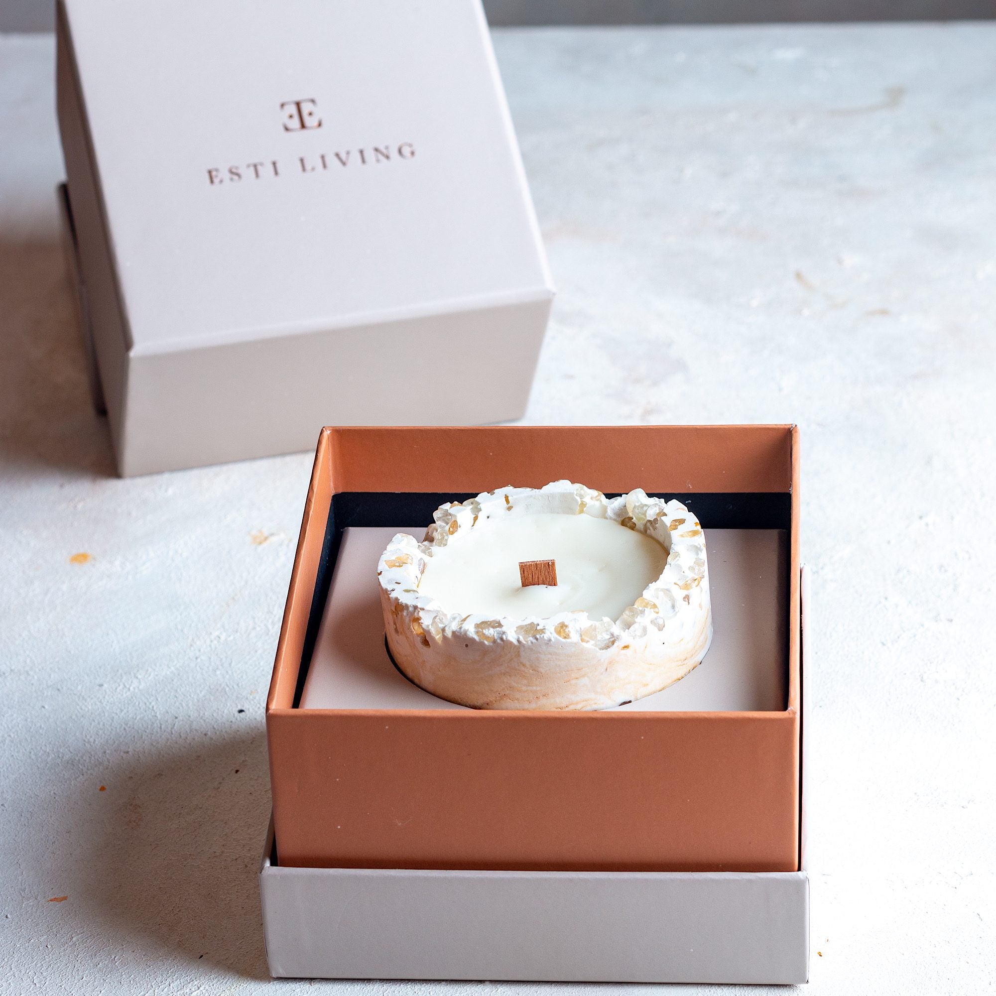 Fresh Bloom Taşlı - Küçük Mum (150G)