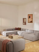 Frida XL Keten Modüler Köşe Koltuk-Köşe Koltuk-S Home Design Concept-Kırık Beyaz-Sağ Köşe-NowShopFun