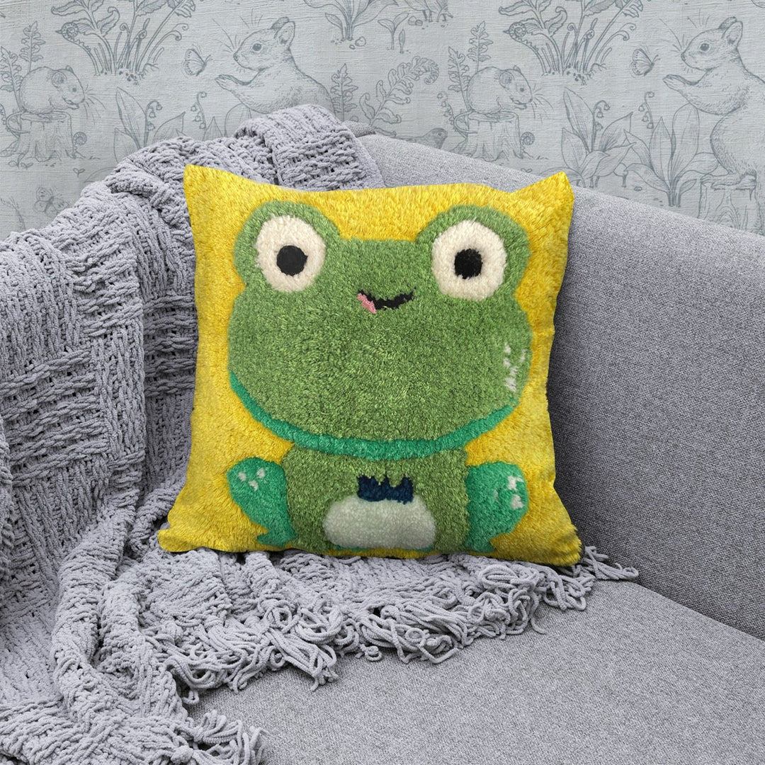 Frog Yastık-Yastık & Kırlent-FILLE A FILLE DESIGN STUDIO-NowShopFun