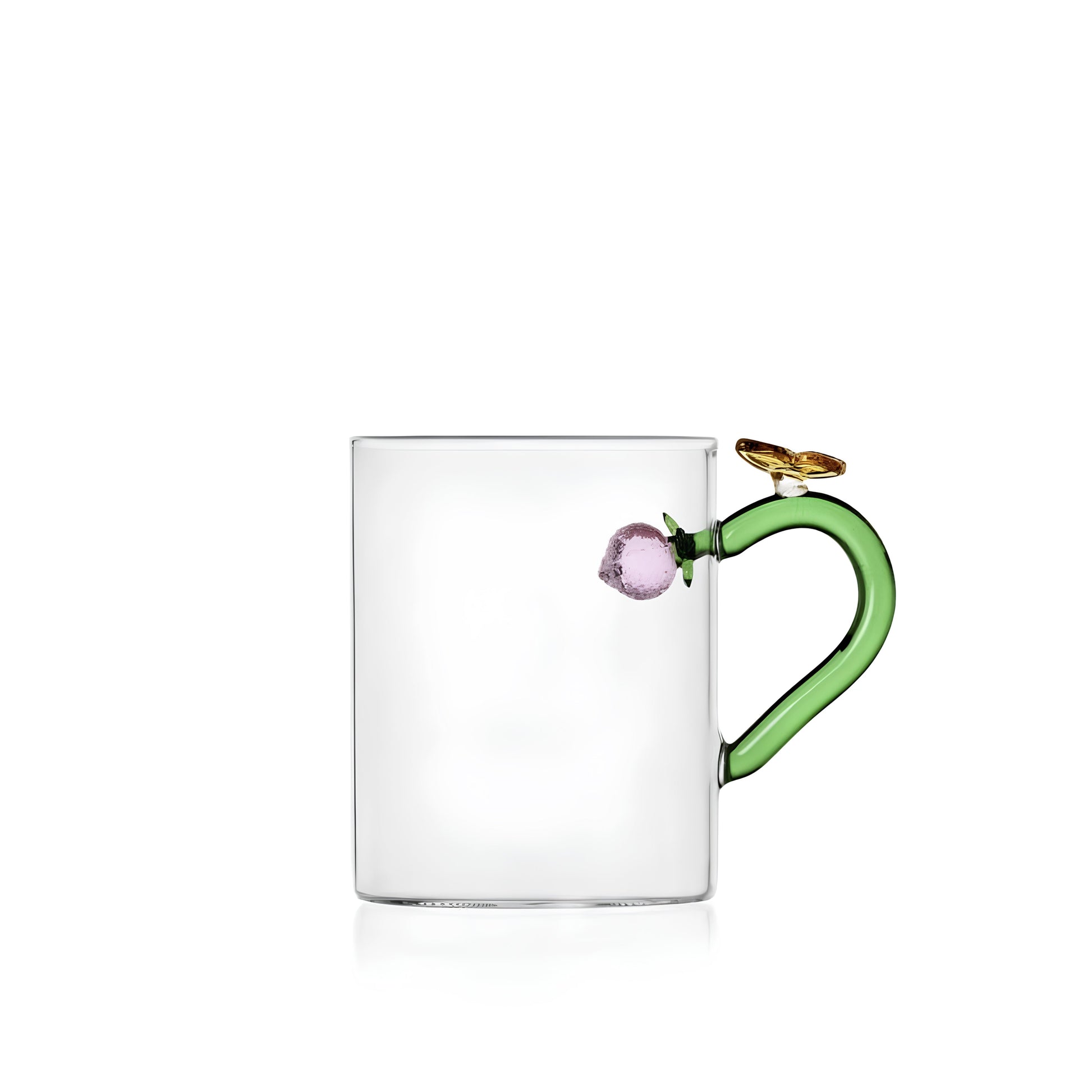 Fruits & Flowers Kelebek Figürlü Cam Kupa