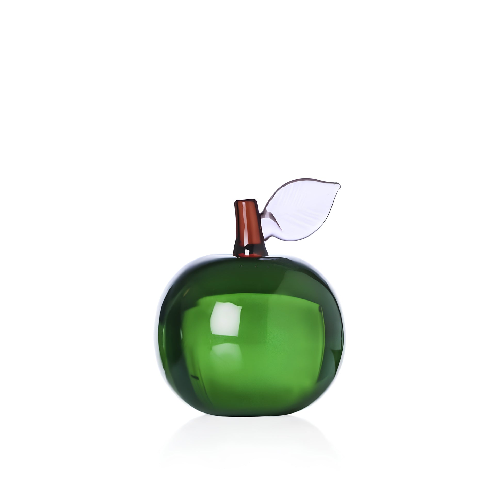 Fruits & Flowers No:4 Elma Formunda Dekoratif Cam Obje