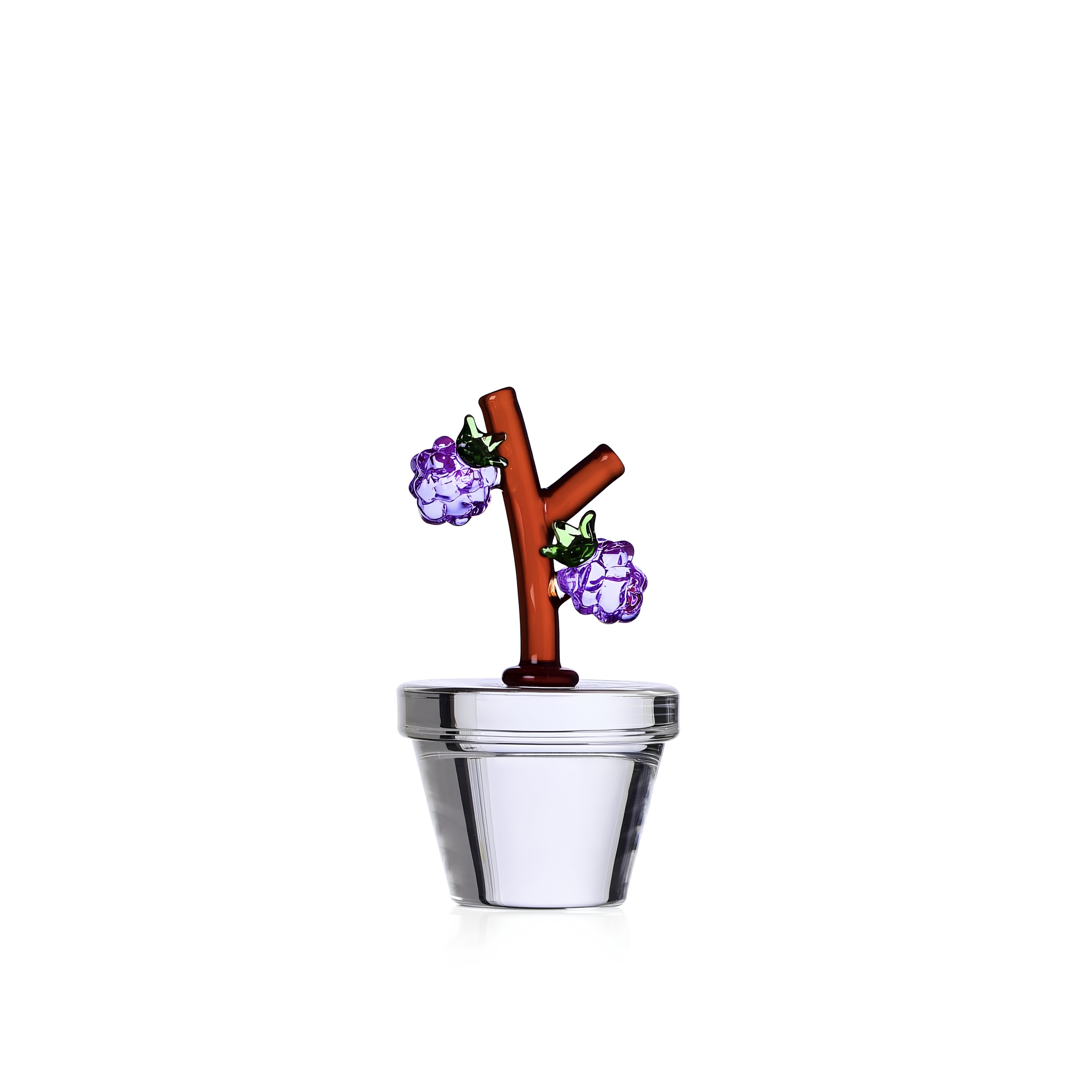 Fruits & Flowers No:5 Böğürtlen Figürlü Dekoratif Cam Obje