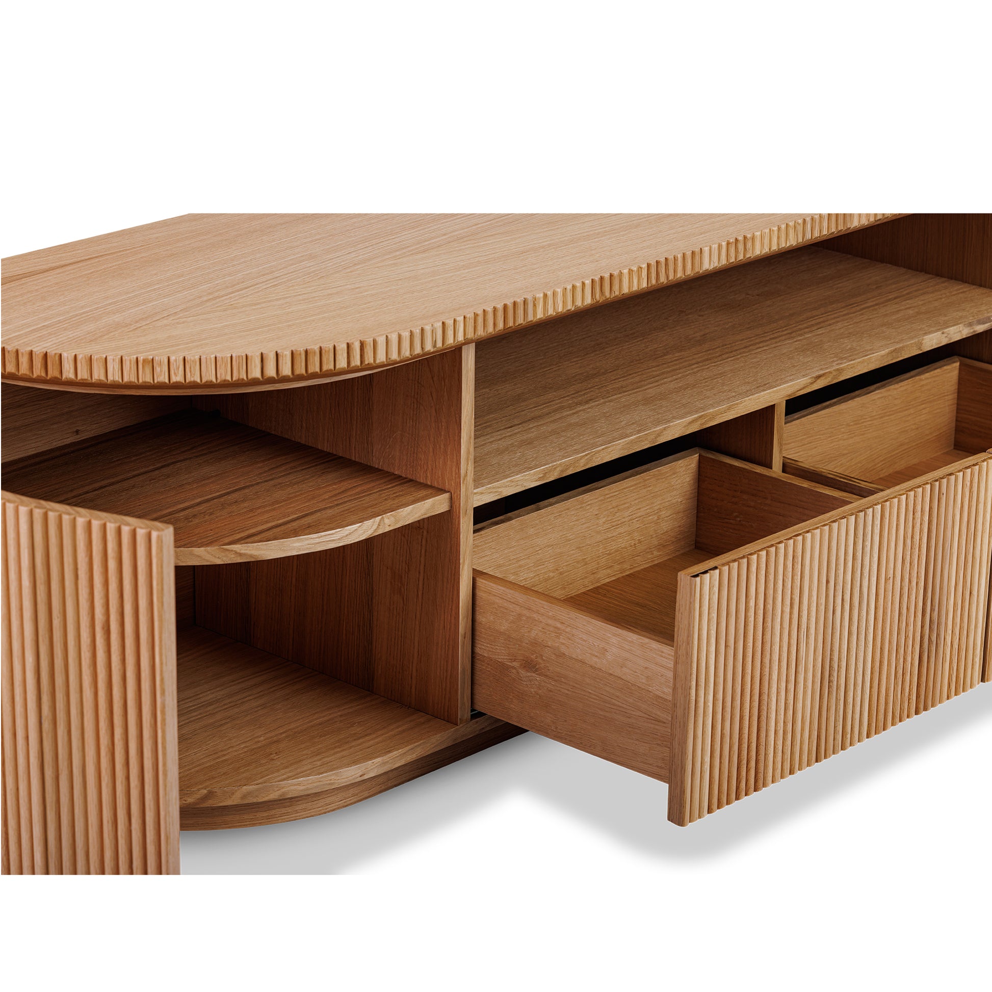 Fuga Ahşap Meşe Tv Ünitesi