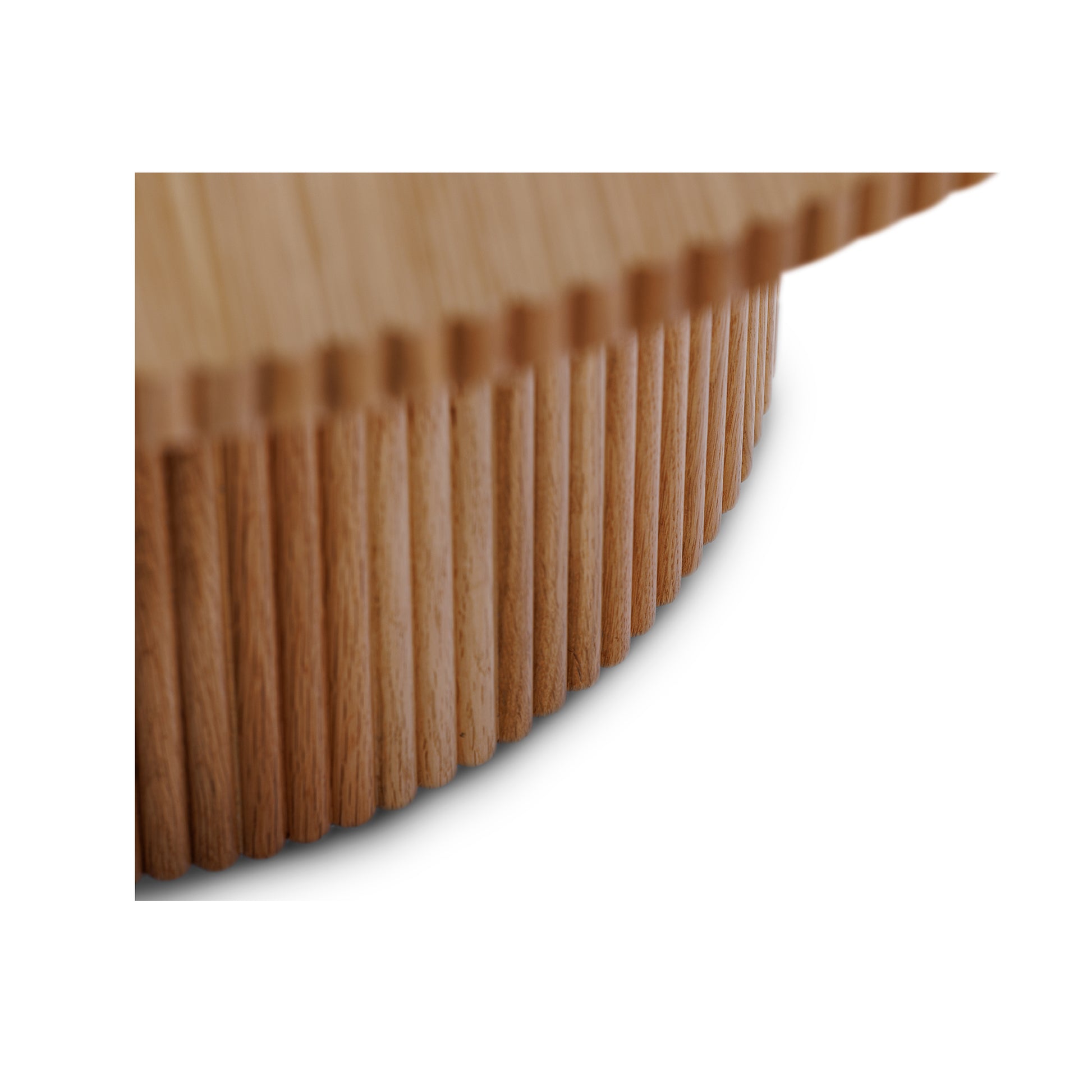 Fuga Yuvarlak Ahşap Meşe Orta Sehpa