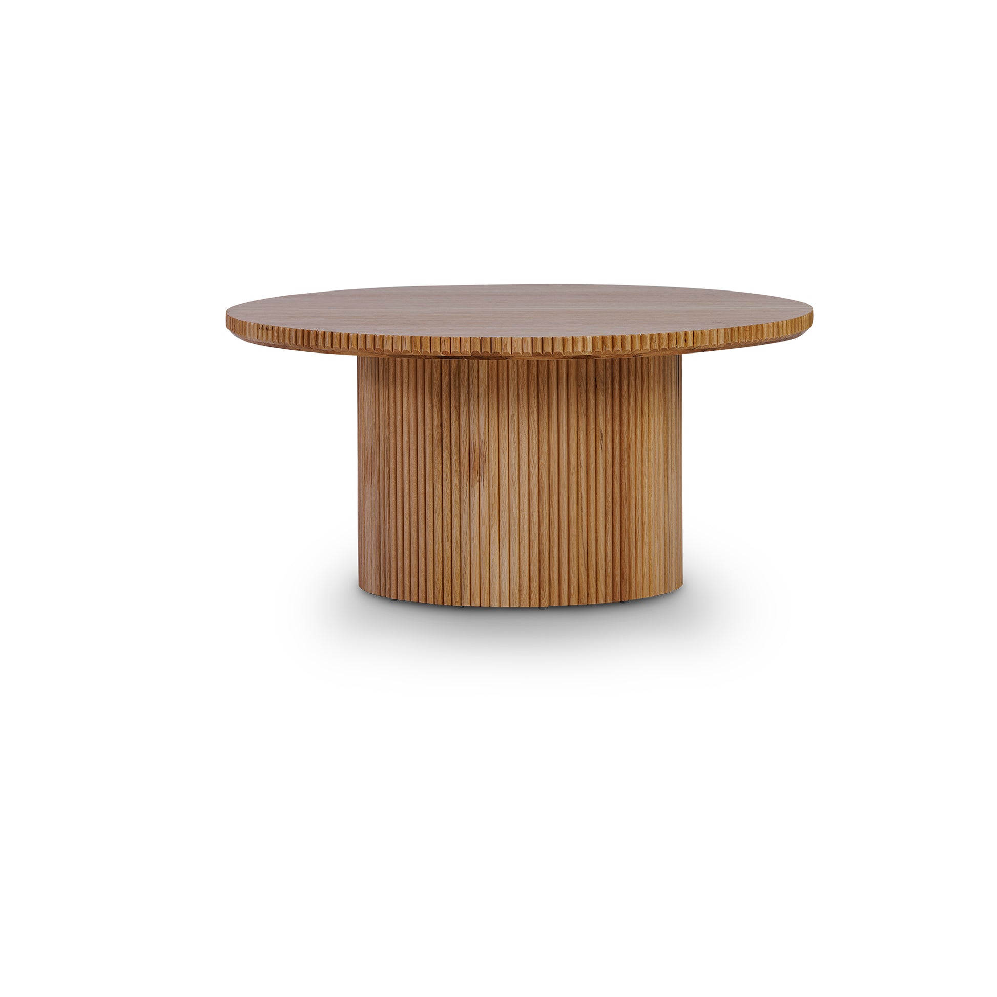 Fuga Yuvarlak Ahşap Meşe Orta Sehpa