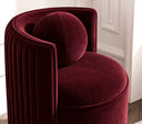 Arco Bordo Kadife Kumaş Top Yastıklı Berjer-Berjer-Cipretti-NowShopFun