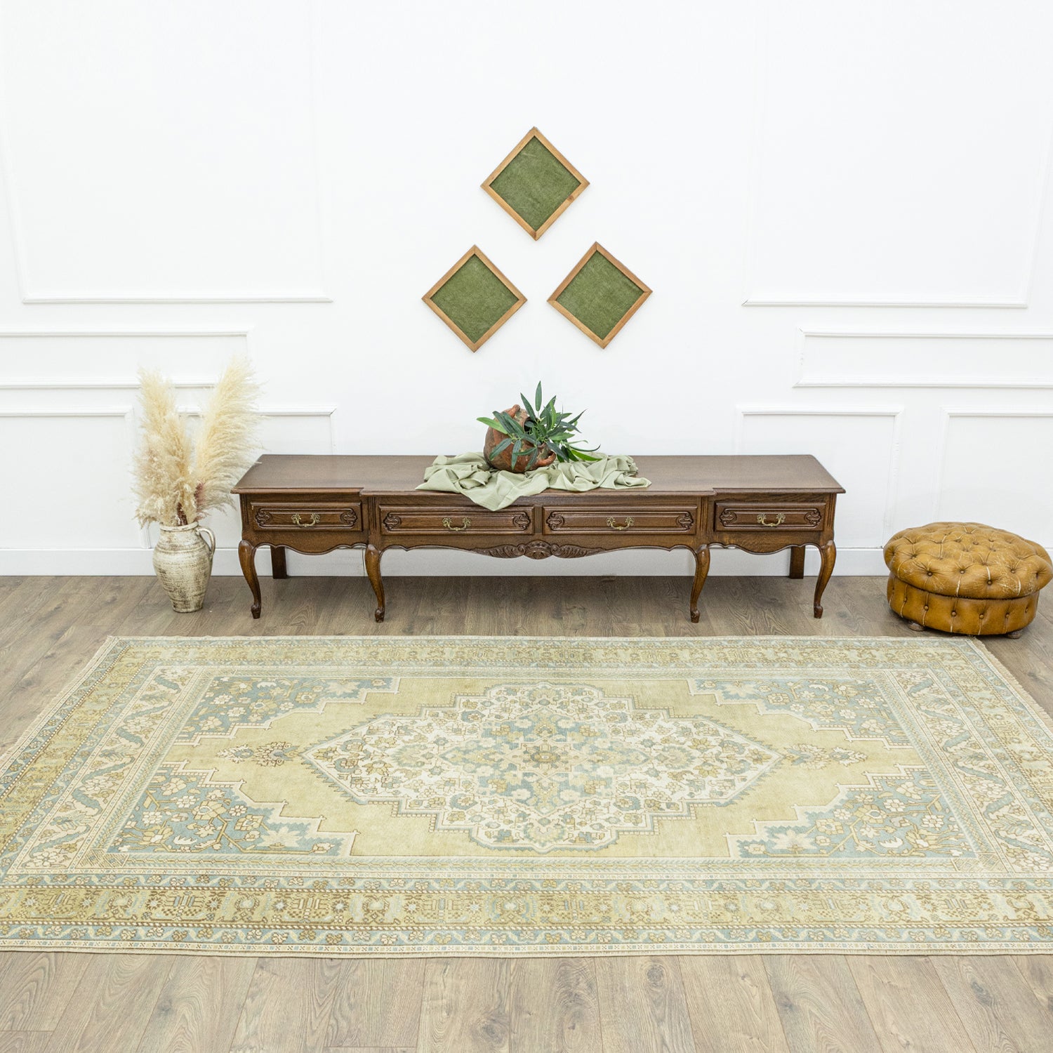 Fulya Pastel Renkli El Dokuma Yün Halı 189x322 cm