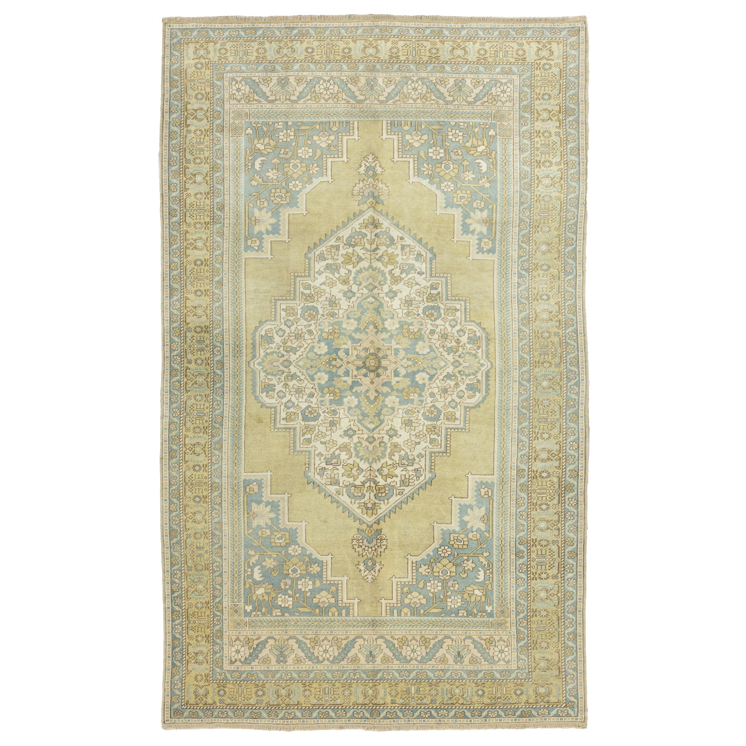 Fulya Pastel Renkli El Dokuma Yün Halı 189x322 cm