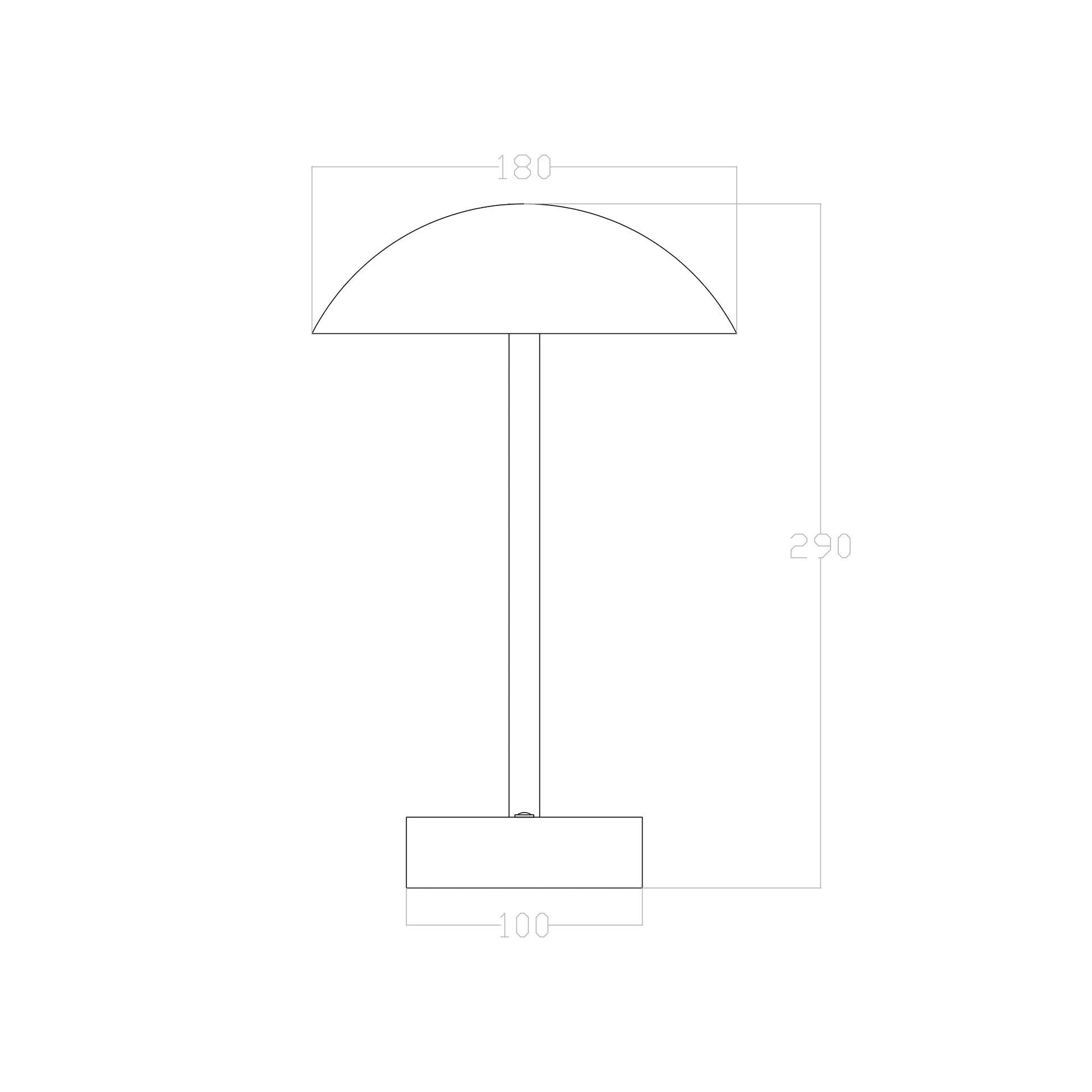 Fungo Led Şarjlı Masa Lambası 29 Cm