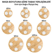 Lale Yuvarlak Yemek Masası
