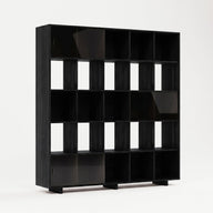Grid 05 Plex Kitaplık-Kitaplık-Stöff Mobel-75 cm-Naturel-Şeffaf-NowShopFun