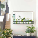 Garden Raflı Geniş Demir Duvar Aynası