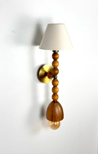 Gedson Ahşap Rustik Aplik 2'Li