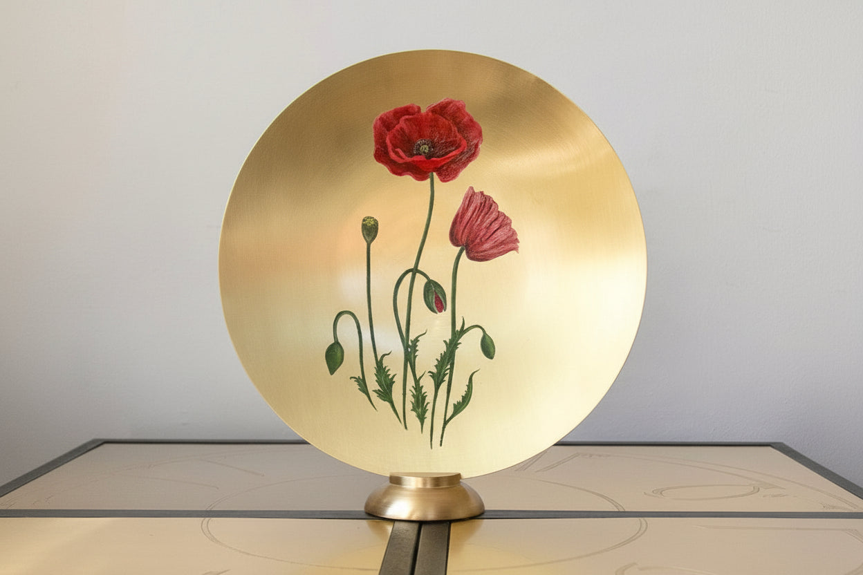 Gelincik Dekoratif Masaüstü Tabak