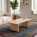 Masif Ahşap Minimalist Orta Sehpa