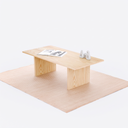 Masif Ahşap Minimalist Orta Sehpa