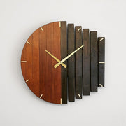 Aida Endüstriyel Tasarım Ahşap Duvar Saati - nowshopfun