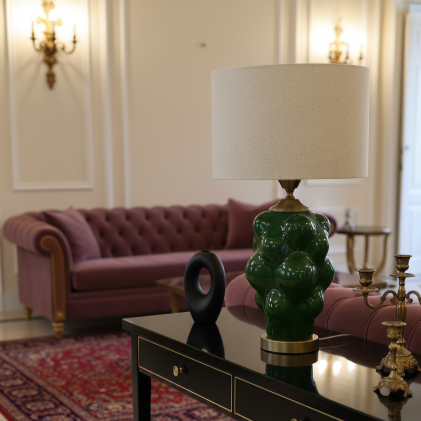 Lush El Yapımı Seramik Abajur