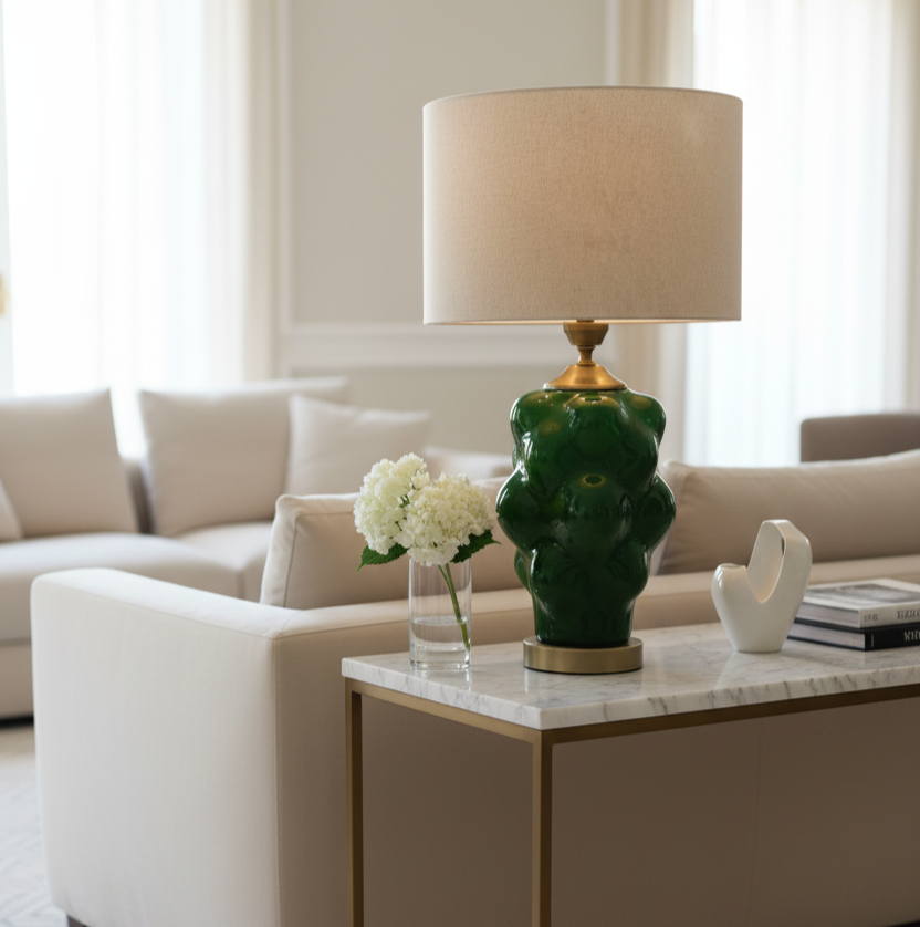 Lush El Yapımı Seramik Abajur