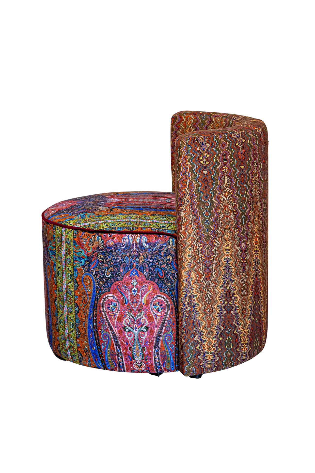 Geoethnic Sırt Destekli Dekoratif Puf