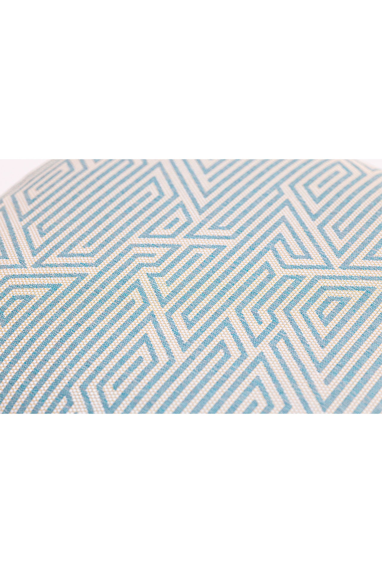 Geometrik Desen Mint Outdoor Kırlent