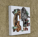 Geometrik Kabartmalı Seramik Duvar Panosu 35x35cm-Artika Design-NowShopFun