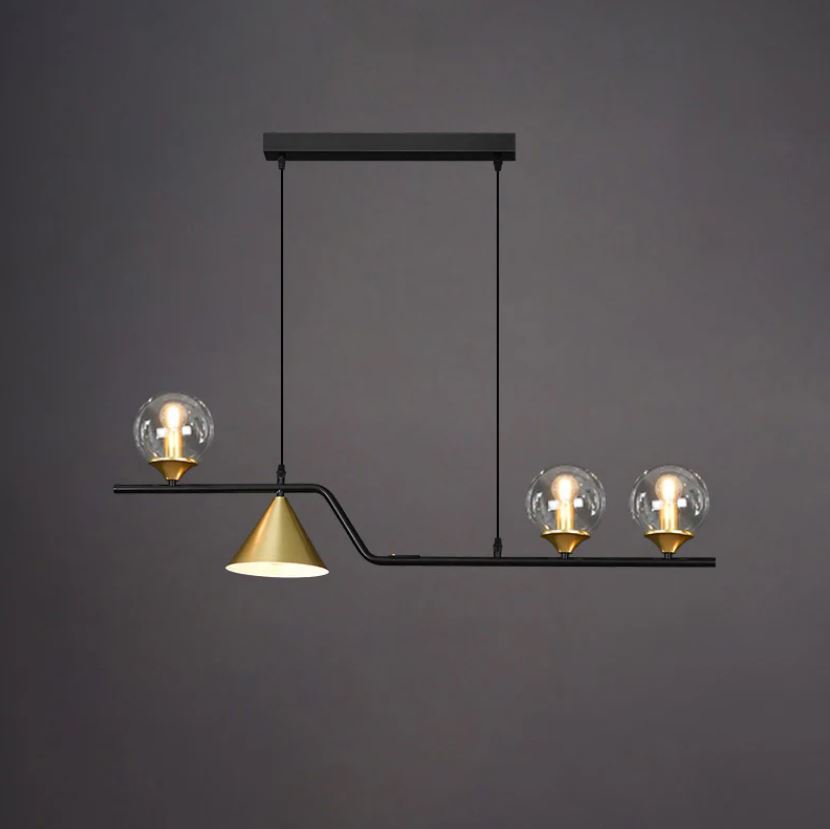 Geometrik Renkli Cam Sarkıt Avize 1