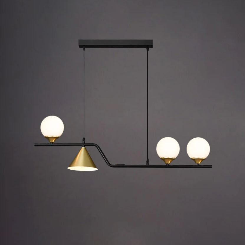 Geometrik Renkli Cam Sarkıt Avize 1