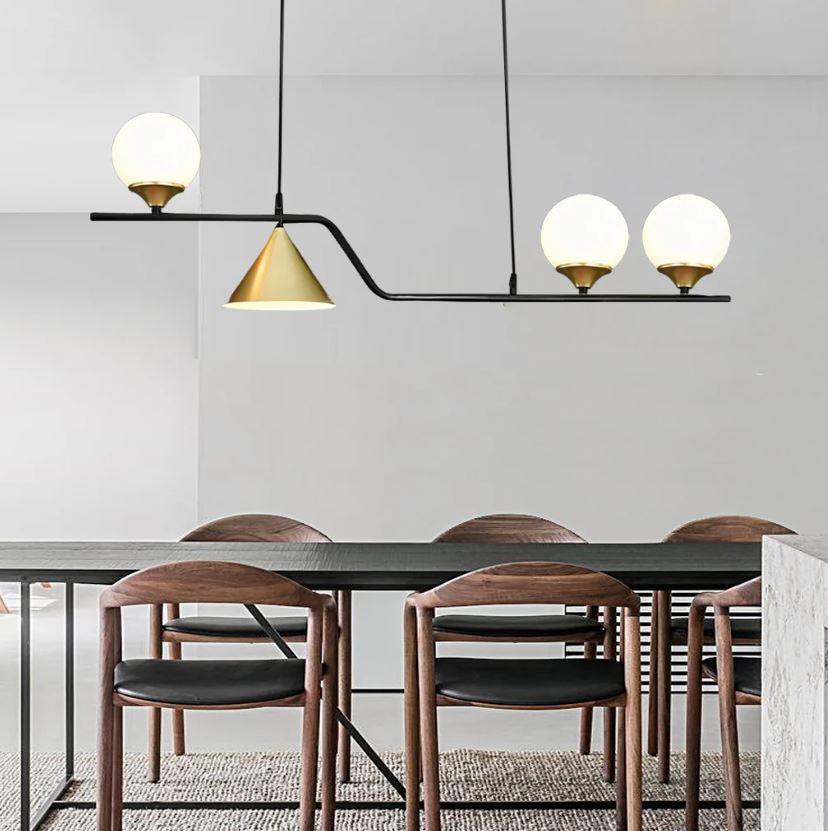 Geometrik Renkli Cam Sarkıt Avize 1