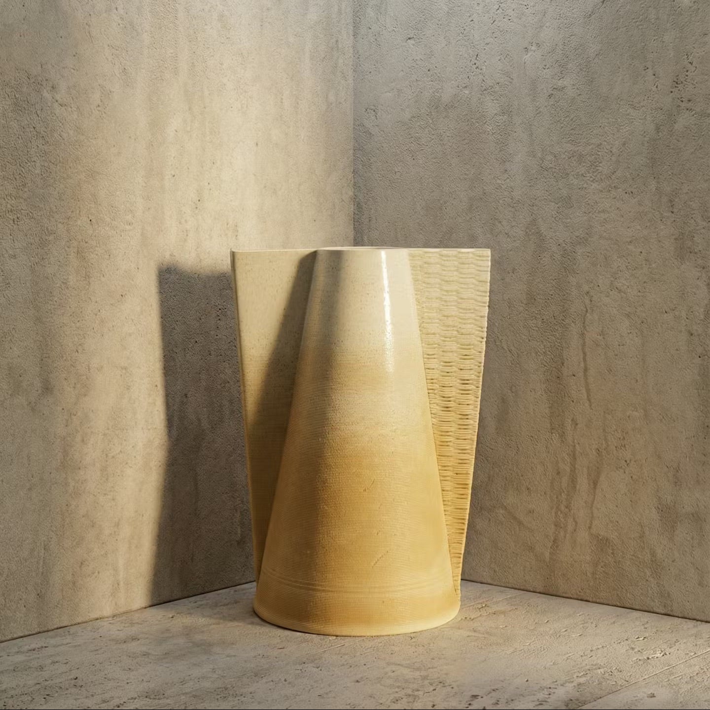 Geometrik Yüzeyli Seramik Sürahi