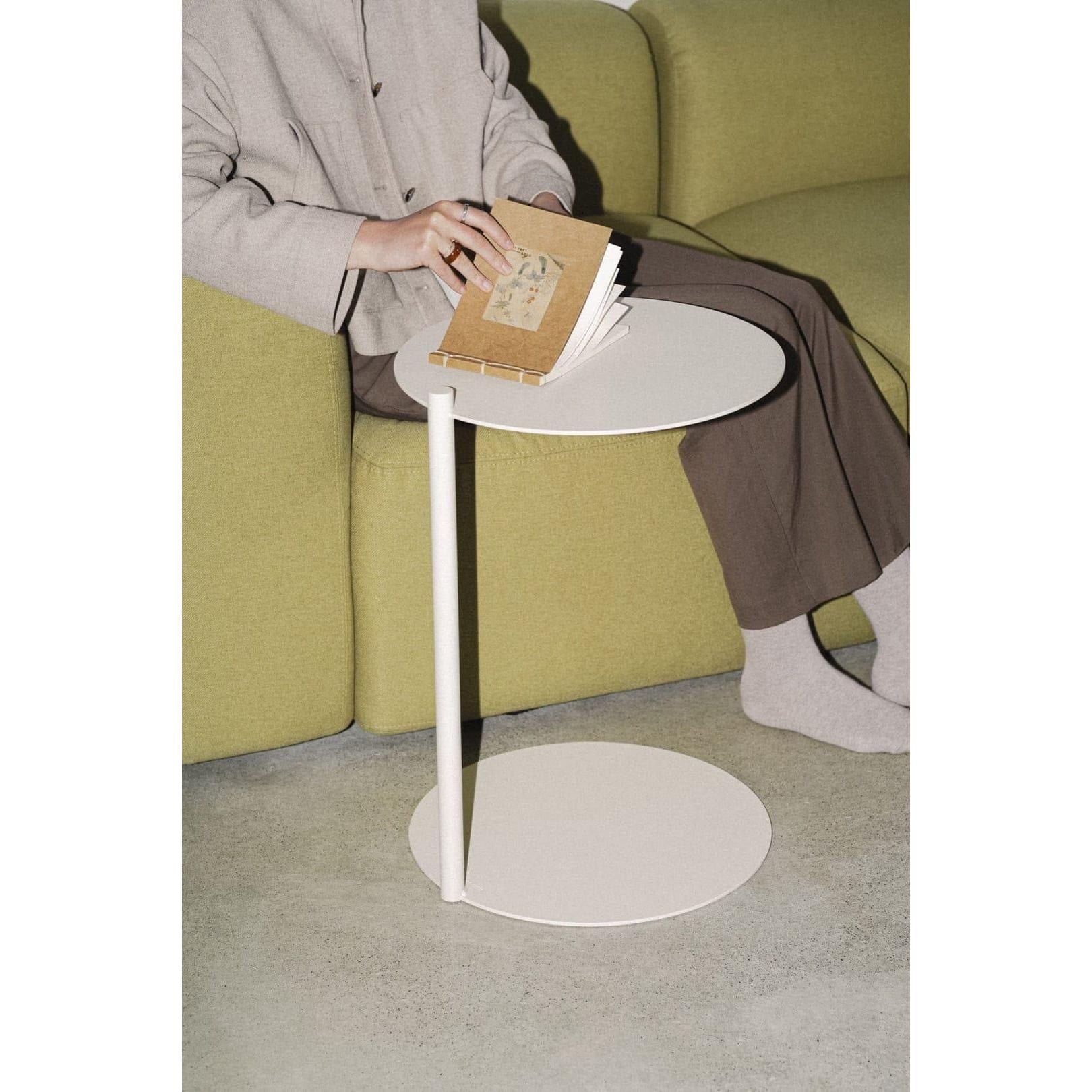 Gerçek Metal Oval Yan Sehpa-Sehpa-Napolyon Atölye-beyaz-NowShopFun