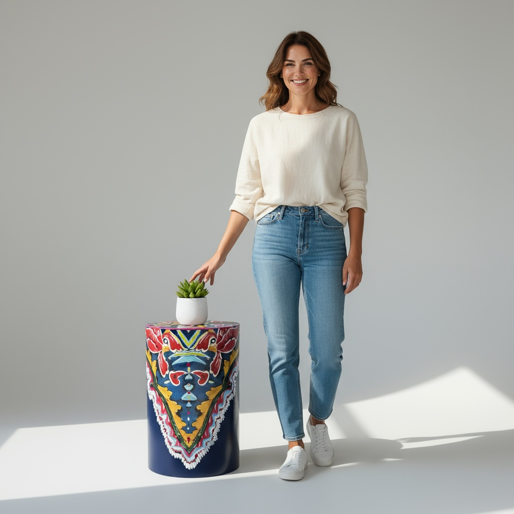 Gipsy Mas Ahşap Sehpa