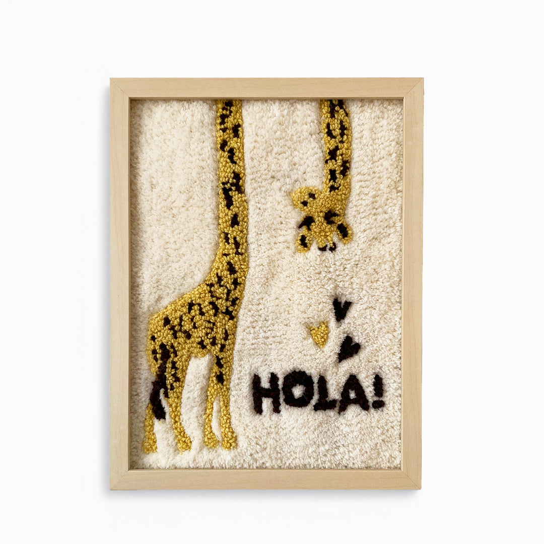 Giraffe Tufted Artwork Tablo