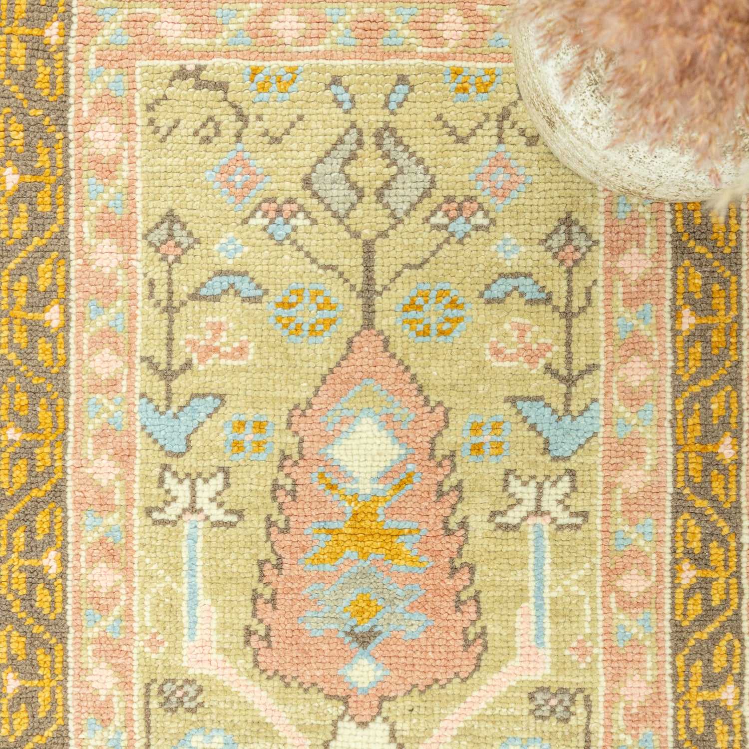 Gizay Renkli El Dokuma Uşak Yolluk 81x220 cm-Kilim & Halı-Soho Antiq-NowShopFun