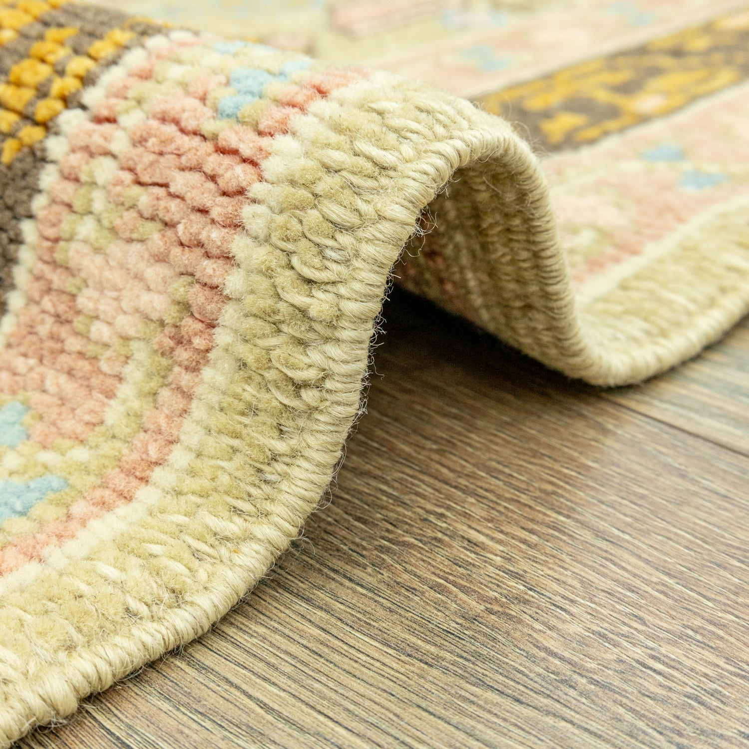Gizay Renkli El Dokuma Uşak Yolluk 81x220 cm-Kilim & Halı-Soho Antiq-NowShopFun