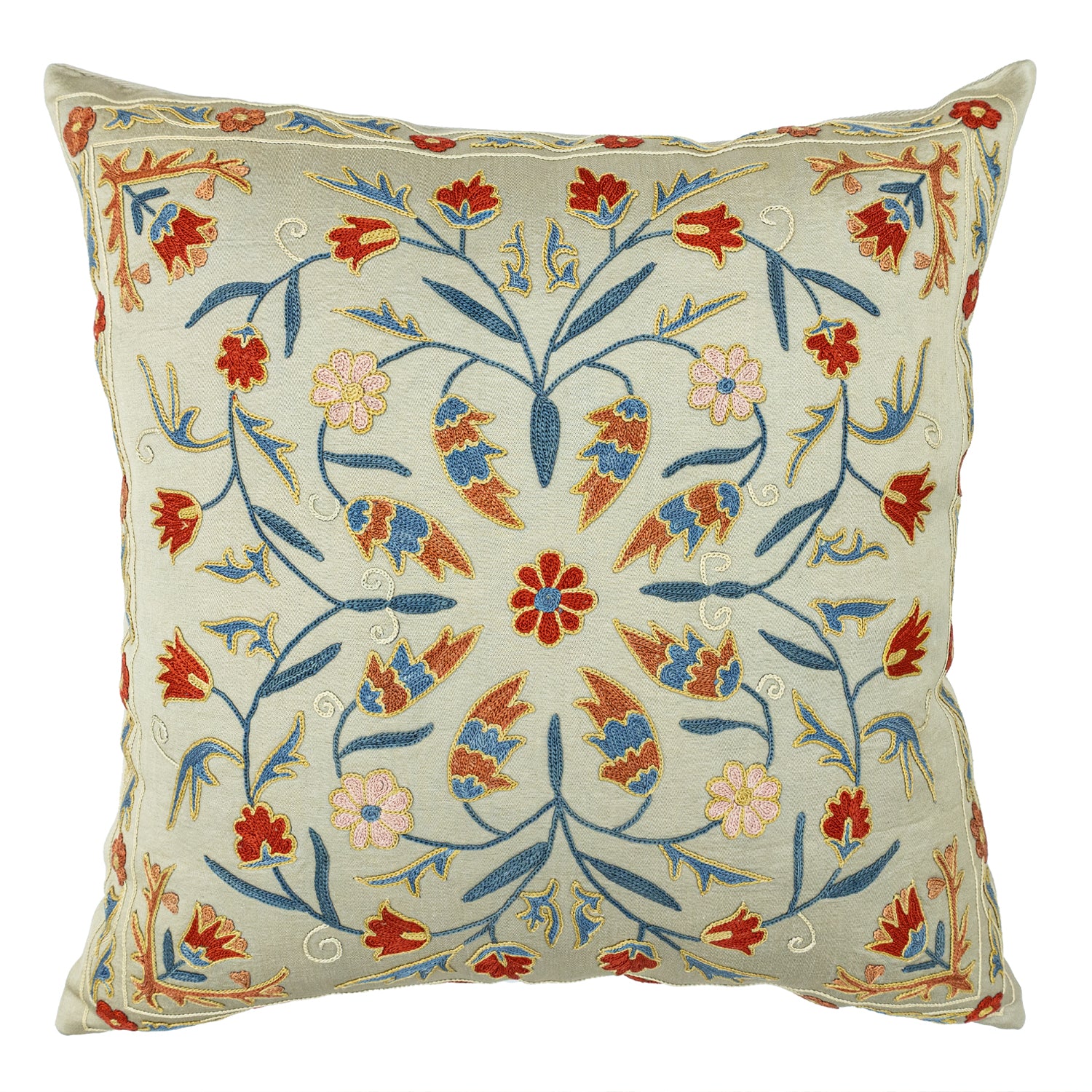 Gizel Floral Tasarımlı Kırlent 50x50 cm-Yastık & Kırlent-Soho Antiq-NowShopFun