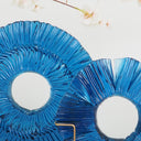 Glassic Serisi El Yapımı Füzyon Cam Disk Okyanus Mavi-Esra Balcı Cam Stüdyosu-Orta Boy-NowShopFun