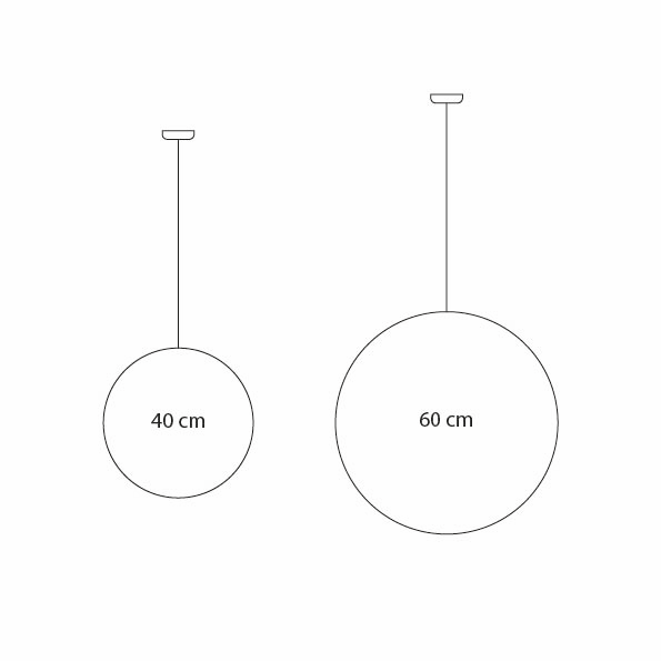 Globe Polimer Sarkıt Aydınlatma-Avize-Metanoya Lighting-40 cm-NowShopFun